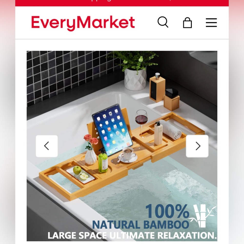 BNIB Yirilan Bathtub Tray 🛁